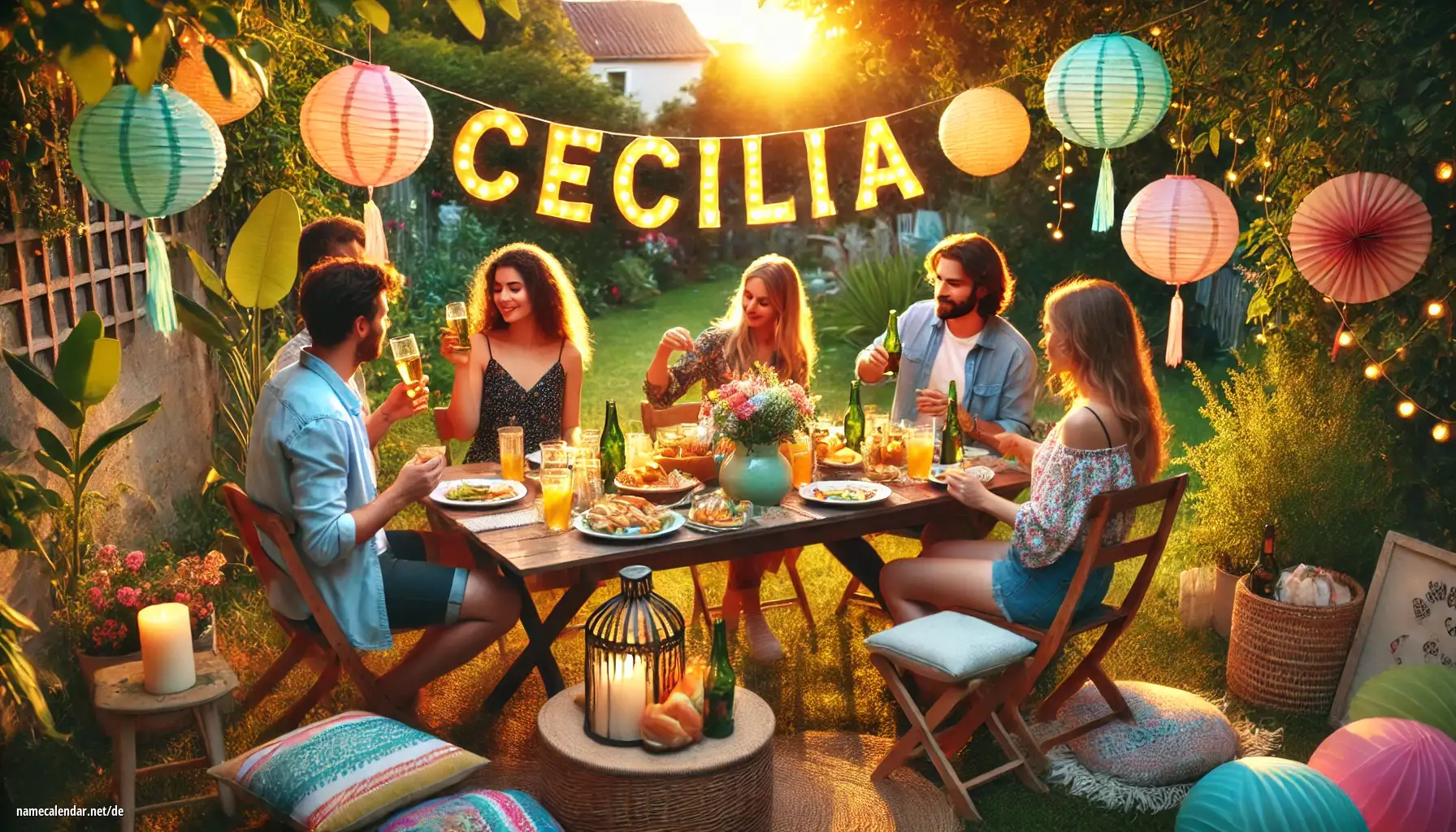 Feier des Namenstages und des Namens - Cecilia