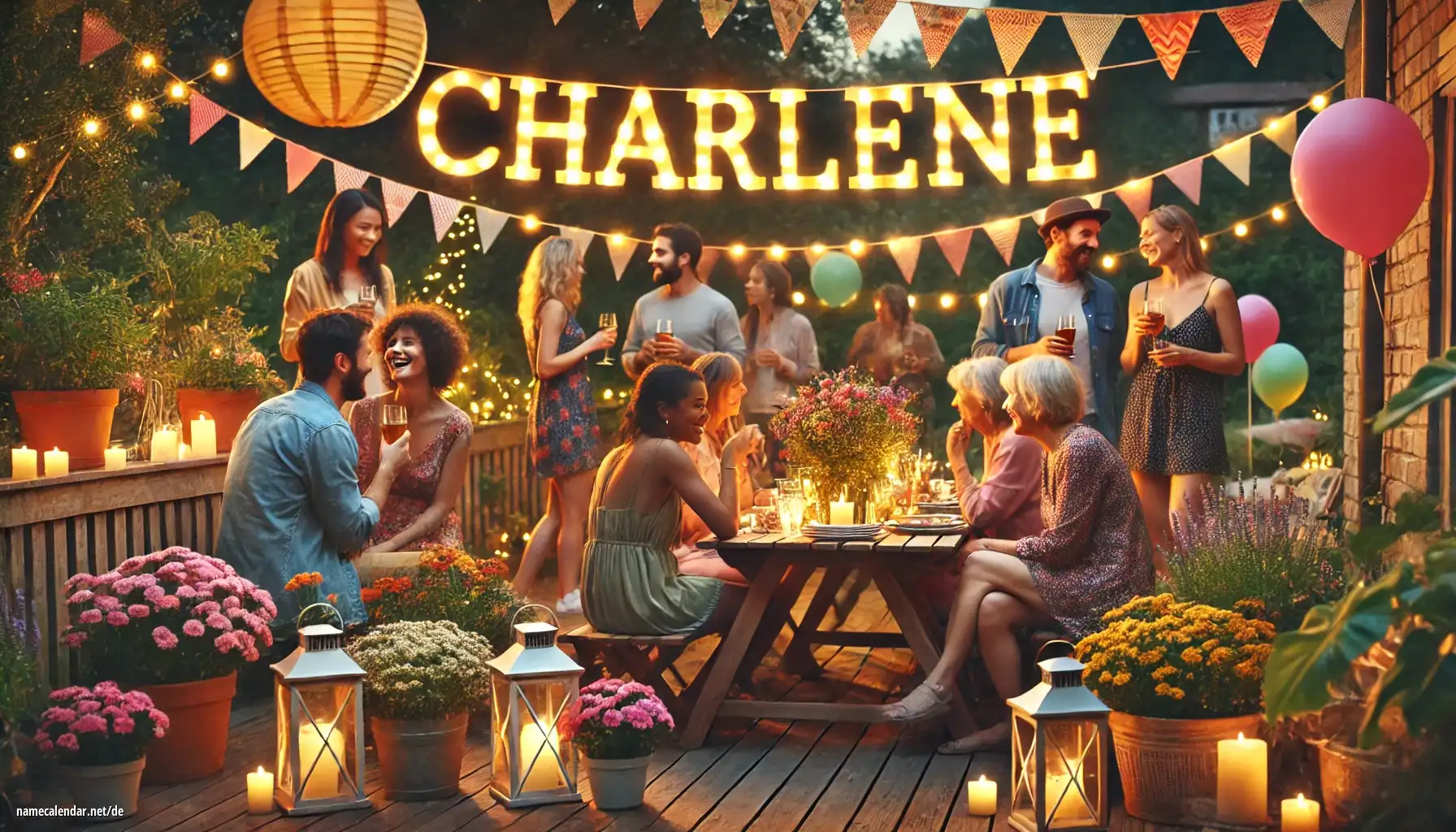 Feier des Namenstages und des Namens - Charlene