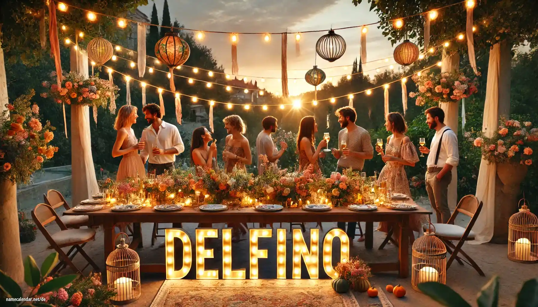 Feier des Namenstages und des Namens - Delfino