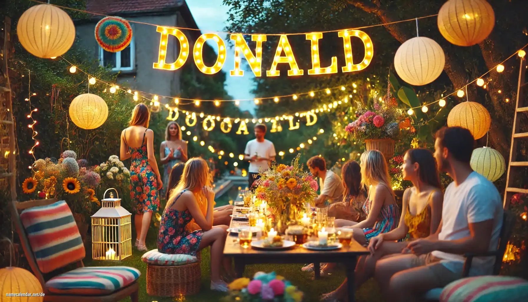 Feier des Namenstages und des Namens - Donald