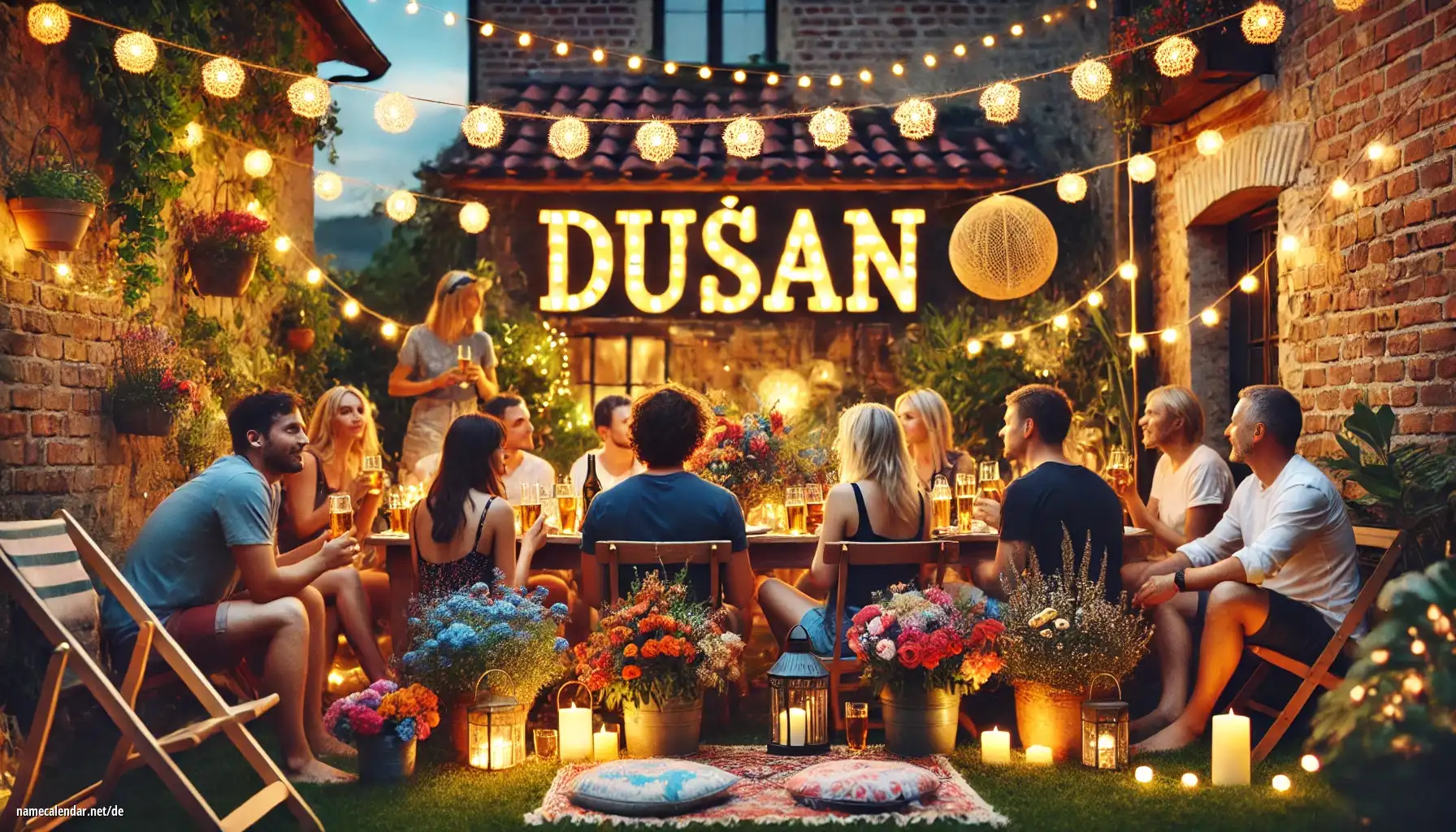 Feier des Namenstages und des Namens - Dušan