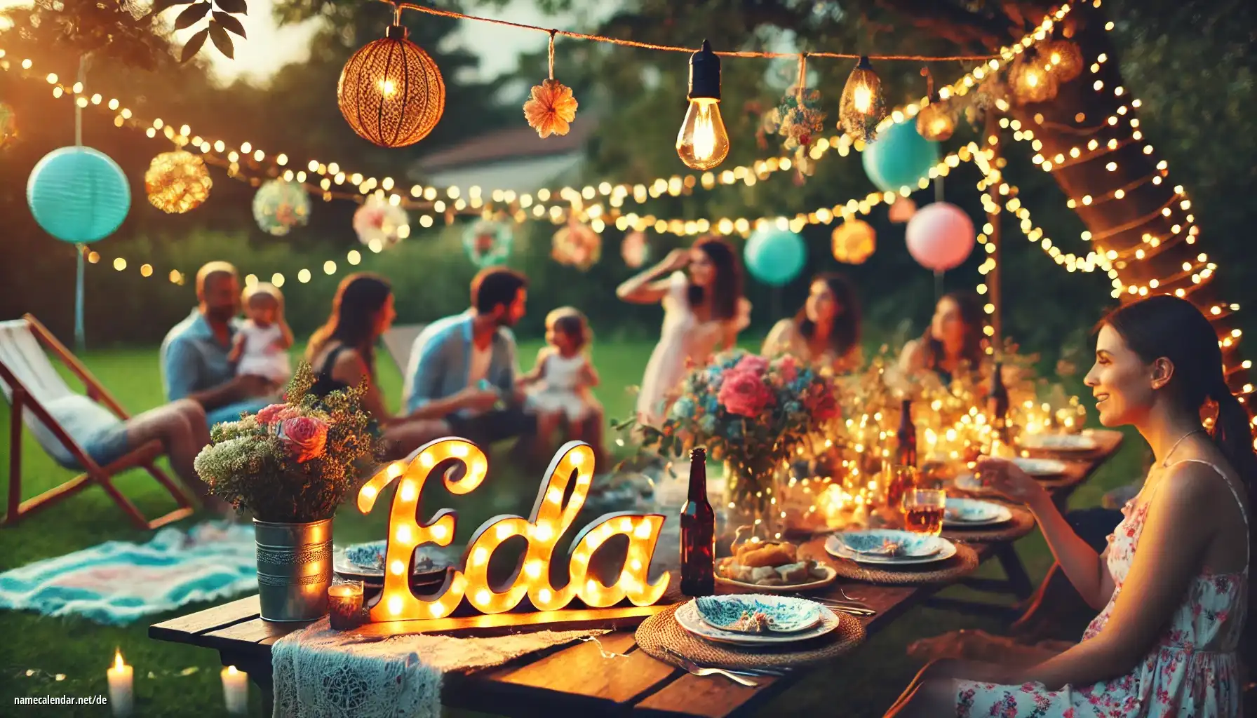 Feier des Namenstages und des Namens - Eda