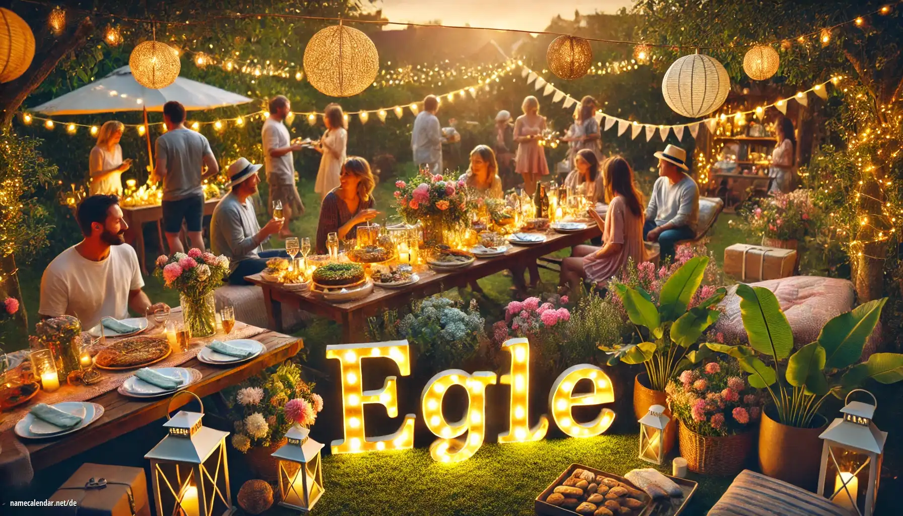 Feier des Namenstages und des Namens - Egle