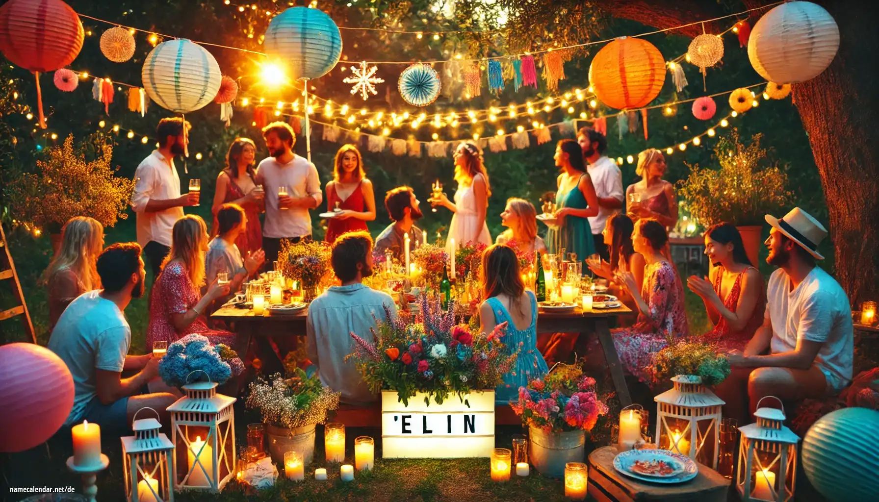 Feier des Namenstages und des Namens - Elin