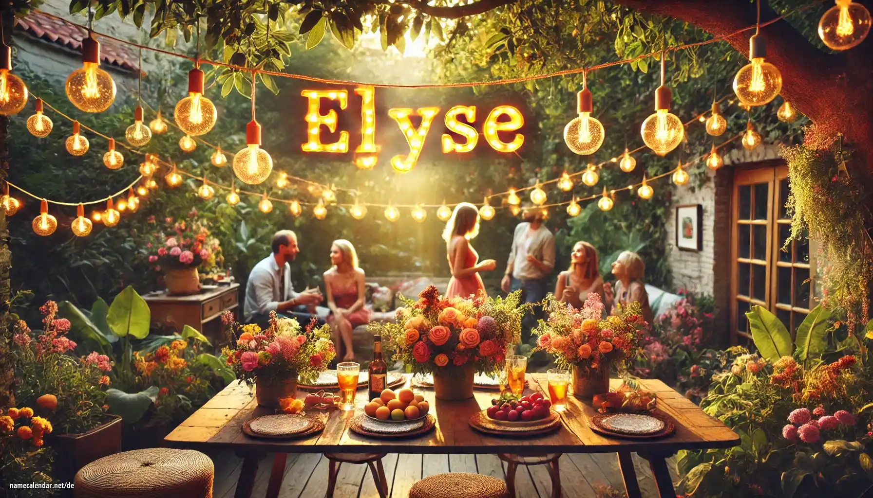 Feier des Namenstages und des Namens - Elyse