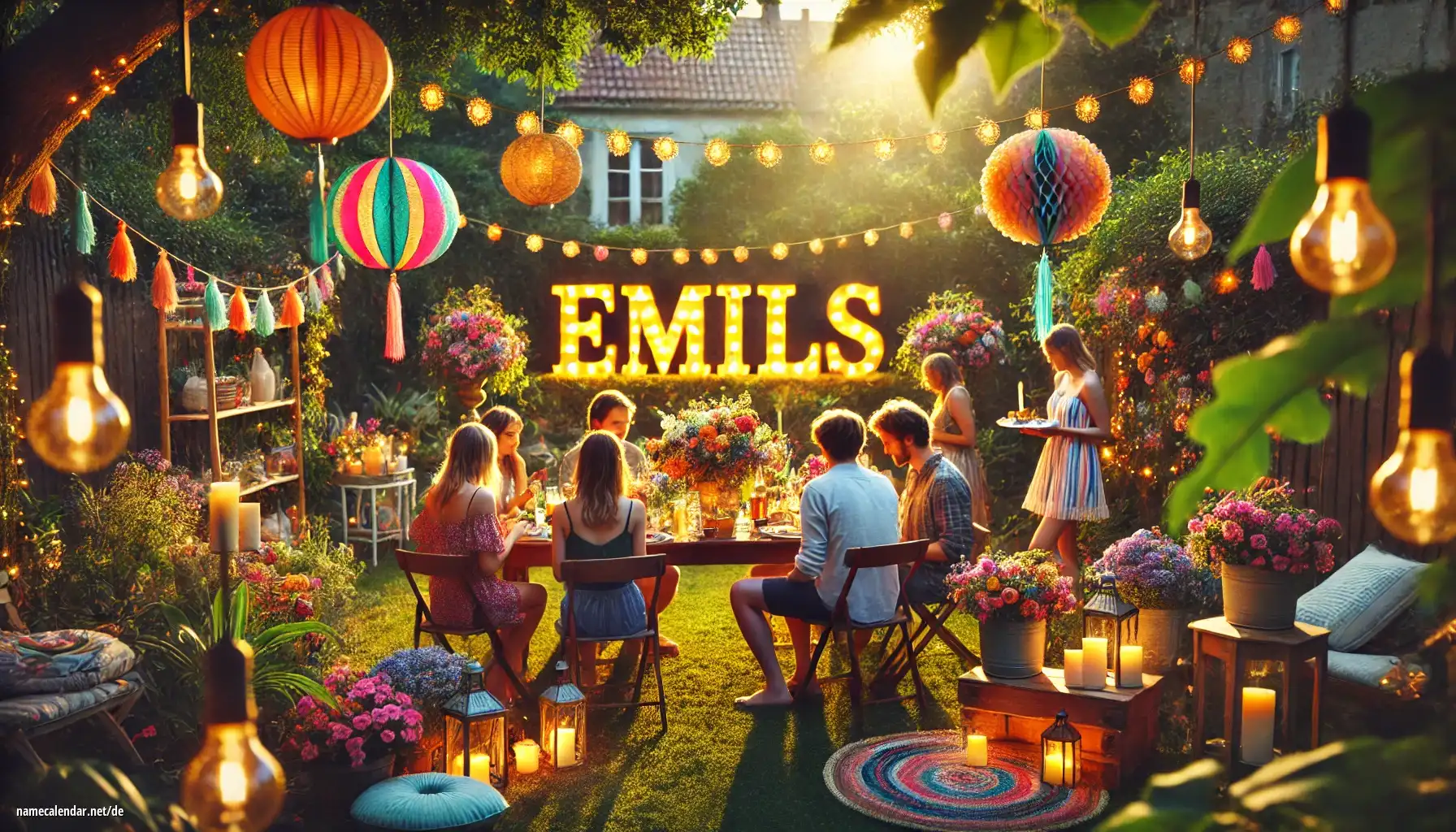 Feier des Namenstages und des Namens - Emils