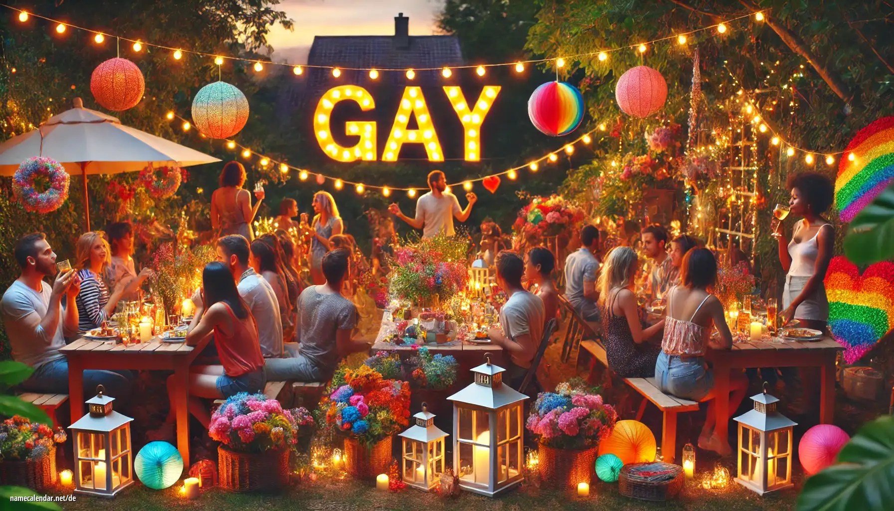 Feier des Namenstages und des Namens - Gay