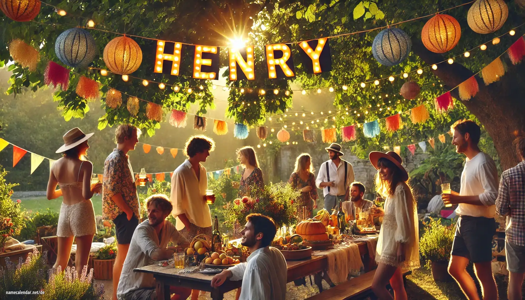 Feier des Namenstages und des Namens - Henry