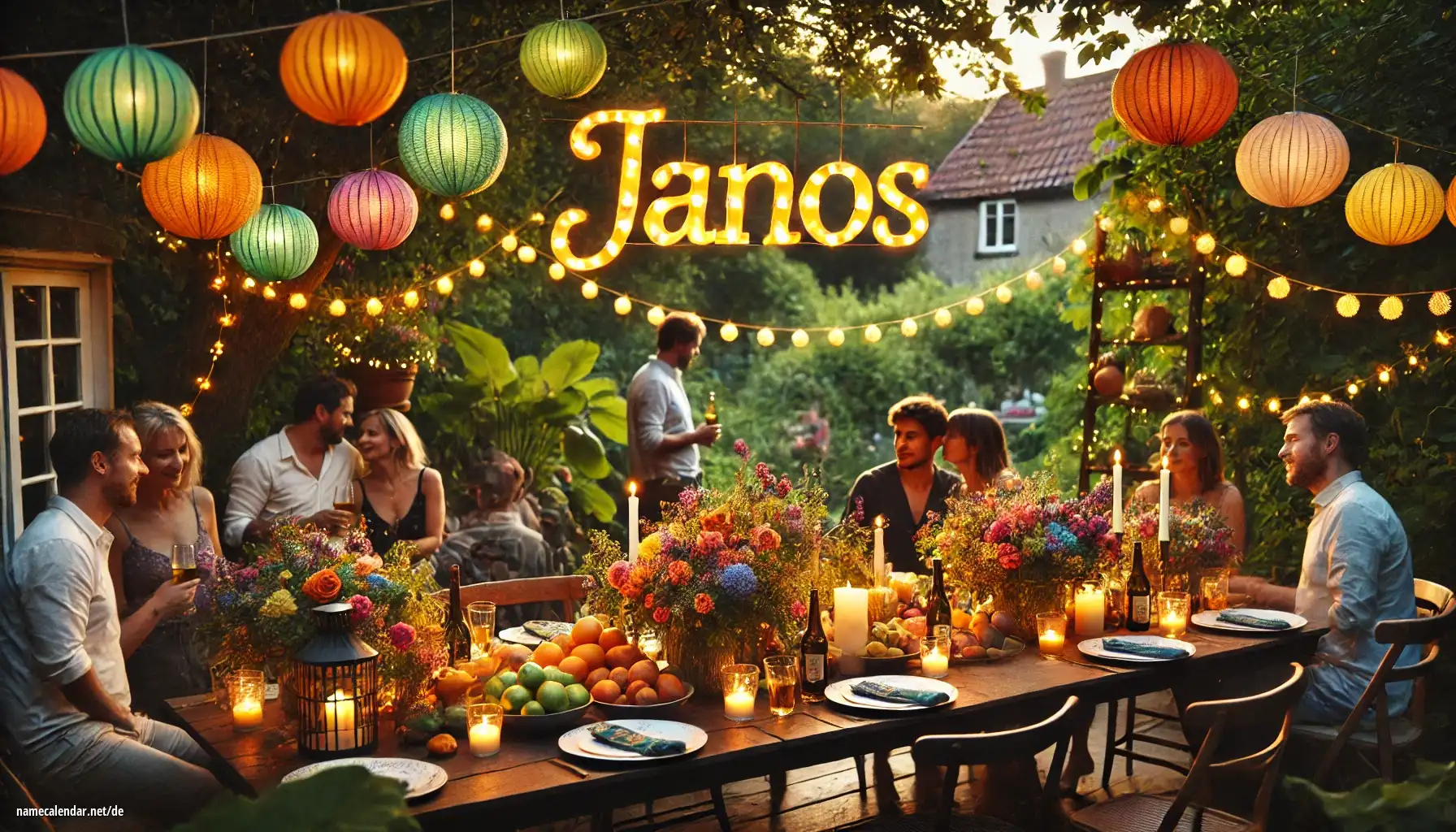 Feier des Namenstages und des Namens - János