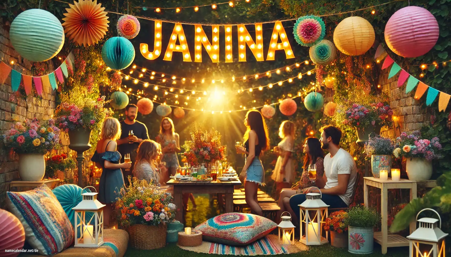 Feier des Namenstages und des Namens - Janina