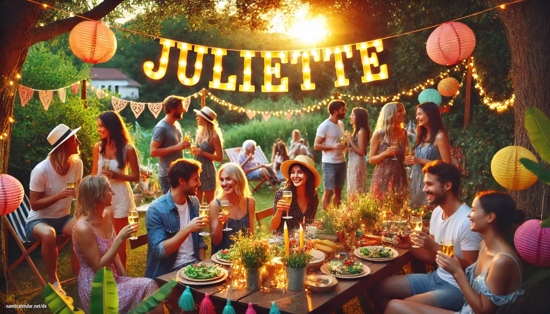 Feier des Namenstages und des Namens - Juliette