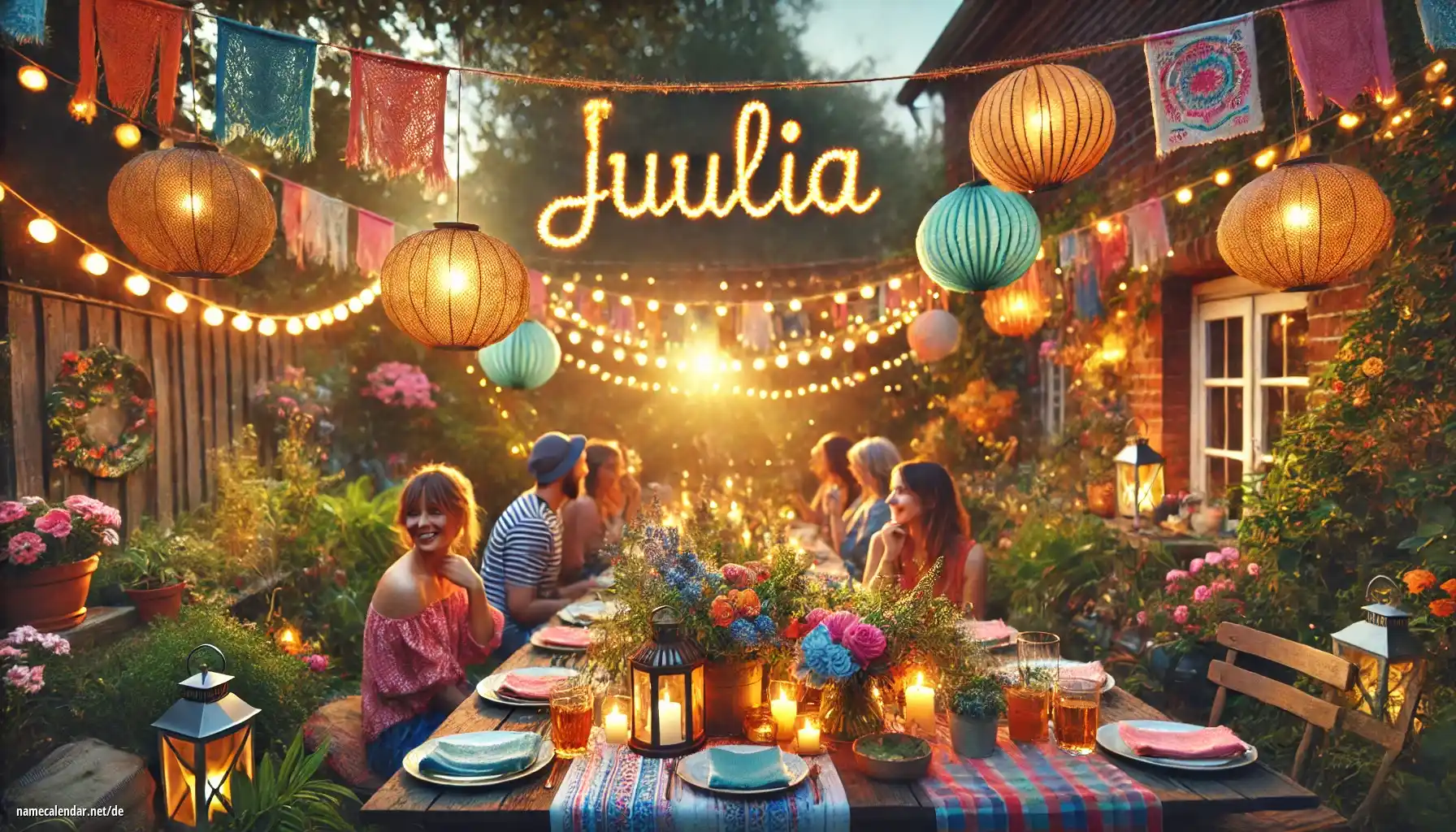 Feier des Namenstages und des Namens - Juulia