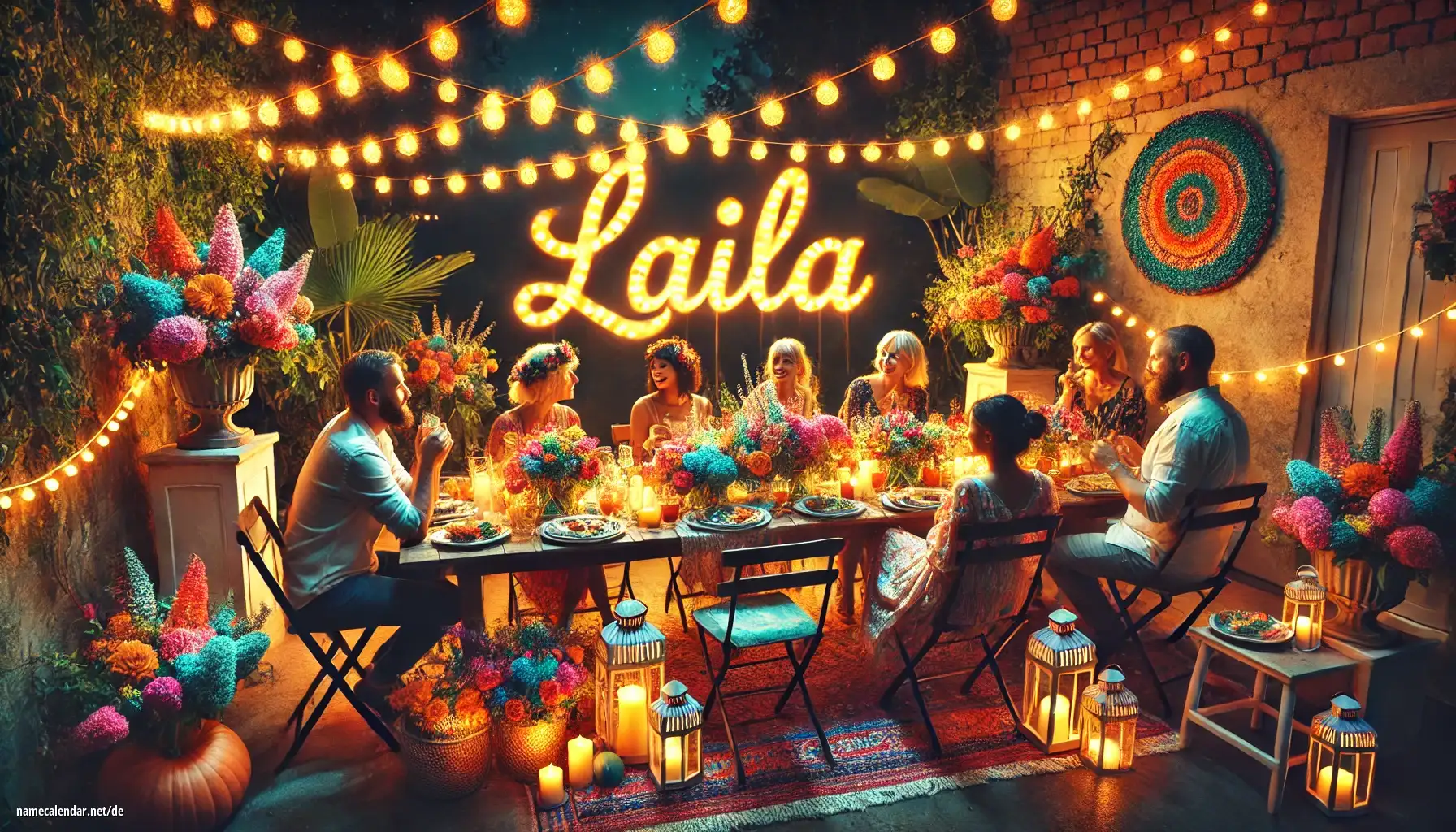 Feier des Namenstages und des Namens - Laila