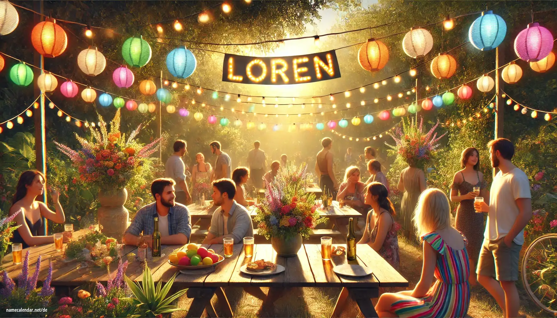 Feier des Namenstages und des Namens - Loren