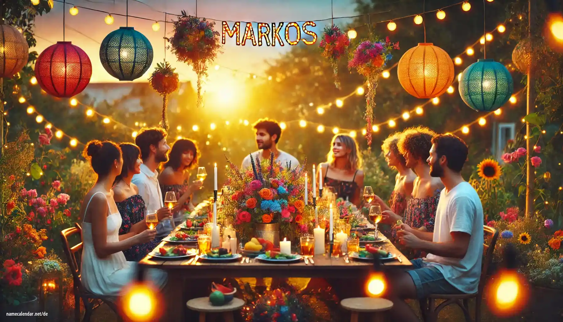 Feier des Namenstages und des Namens - Markos