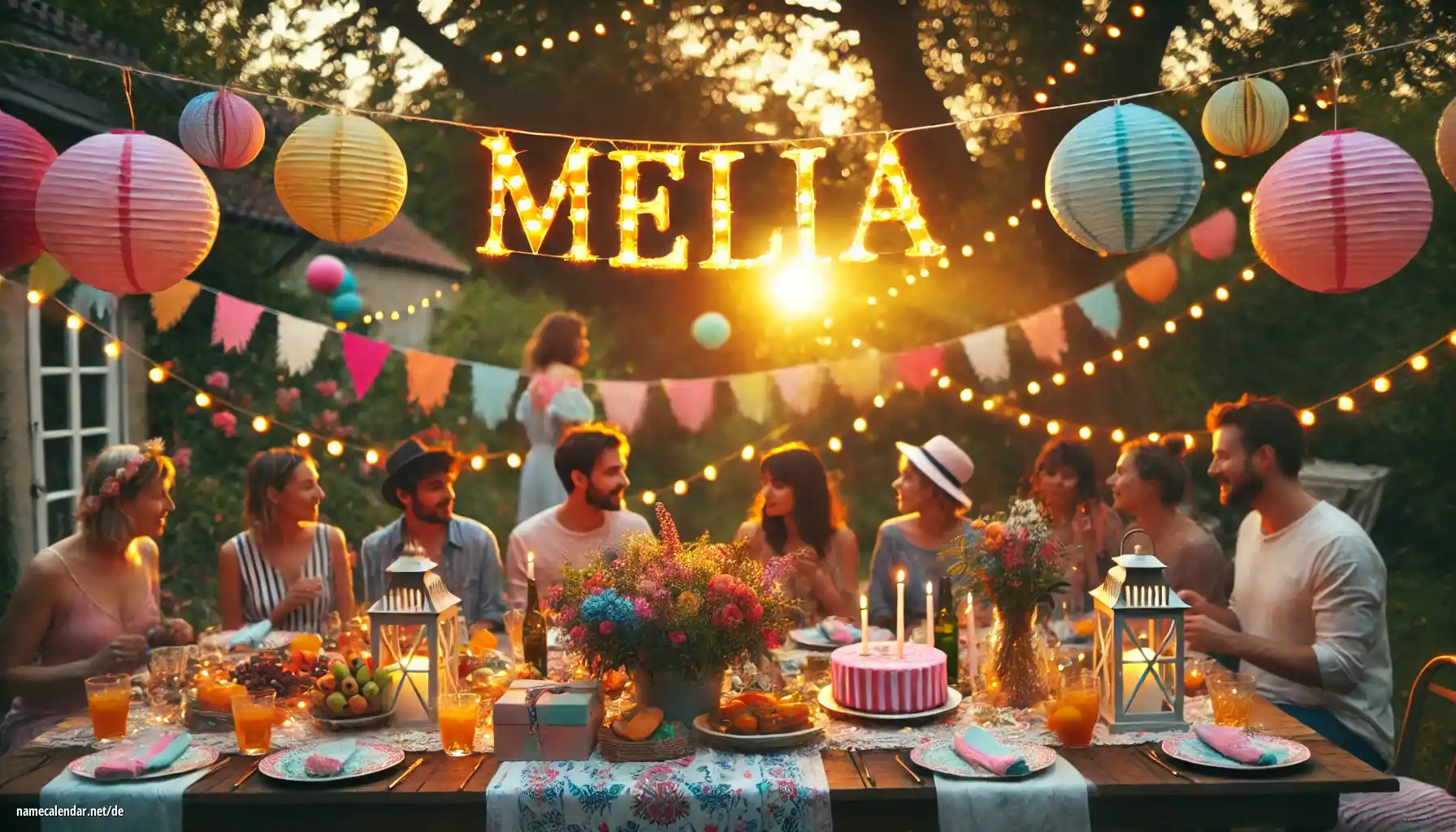 Feier des Namenstages und des Namens - Melia