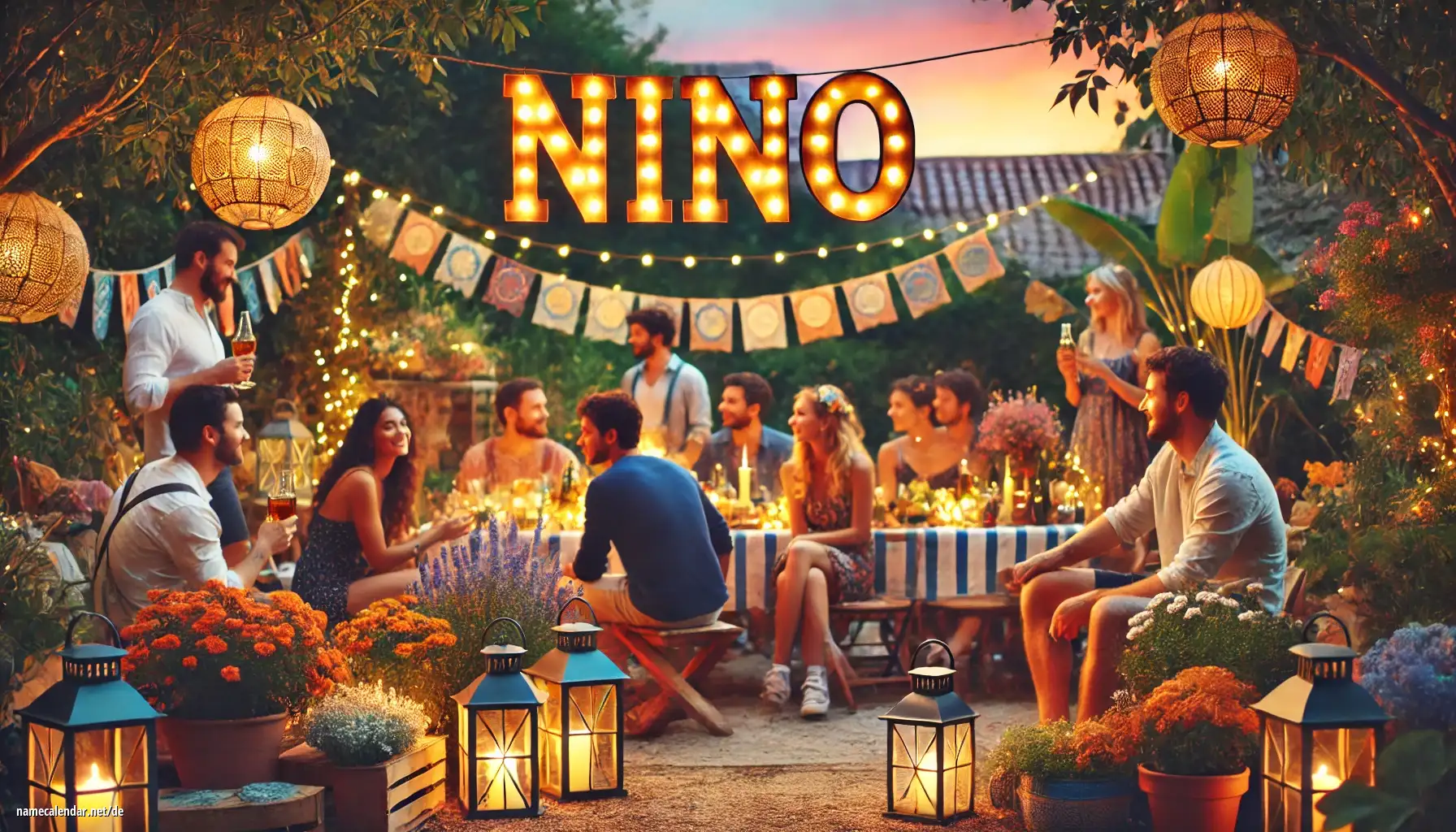 Feier des Namenstages und des Namens - Nino