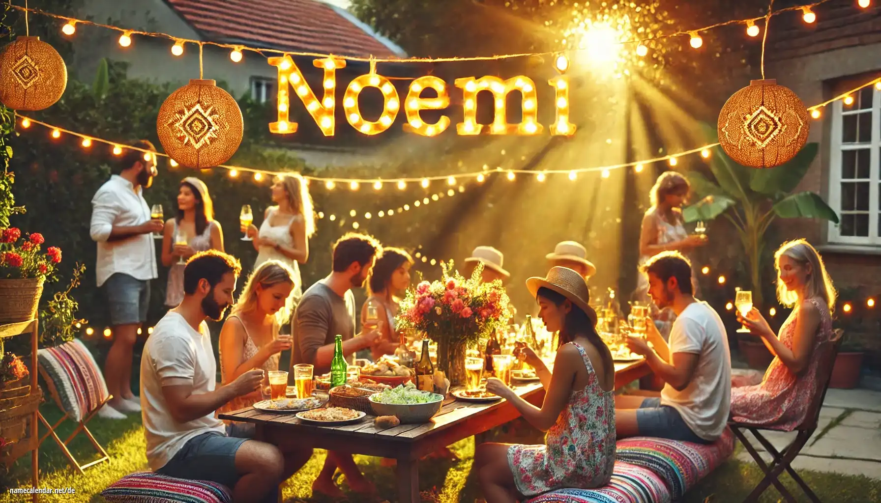 Feier des Namenstages und des Namens - Noemí