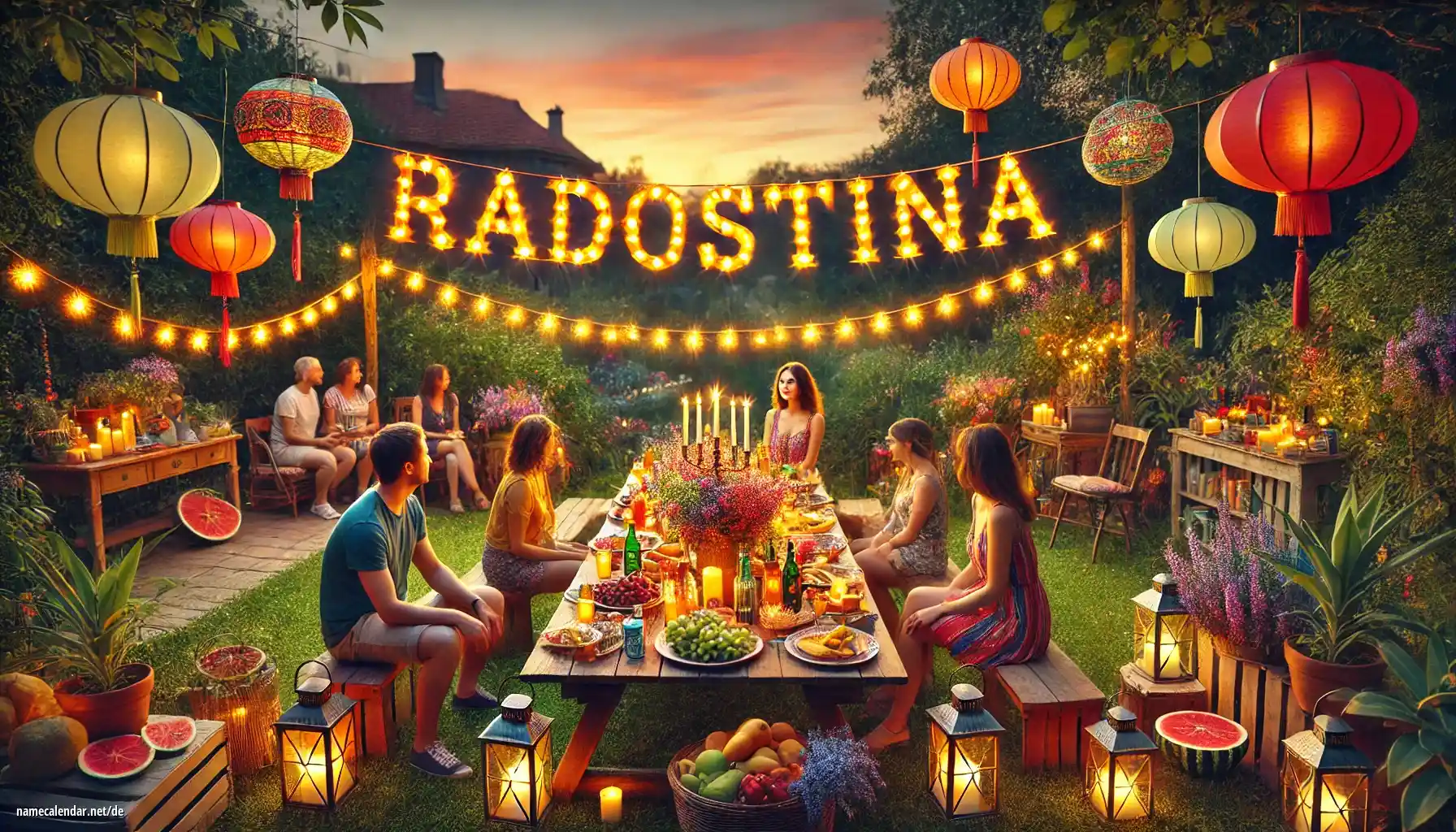 Feier des Namenstages und des Namens - Radostina