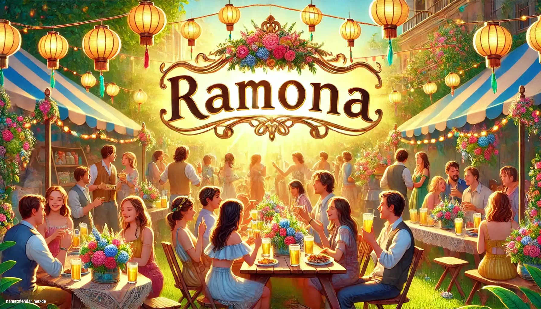 Feier des Namenstages und des Namens - Ramóna