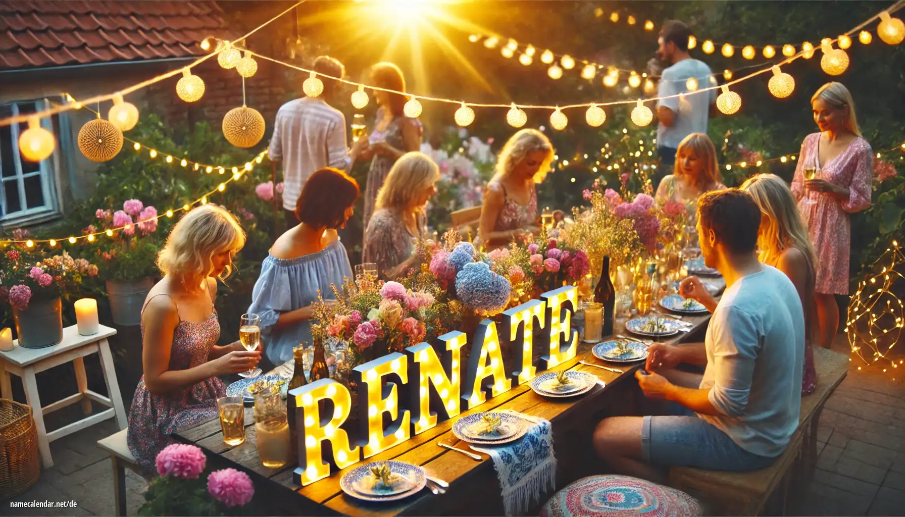 Feier des Namenstages und des Namens - Renate