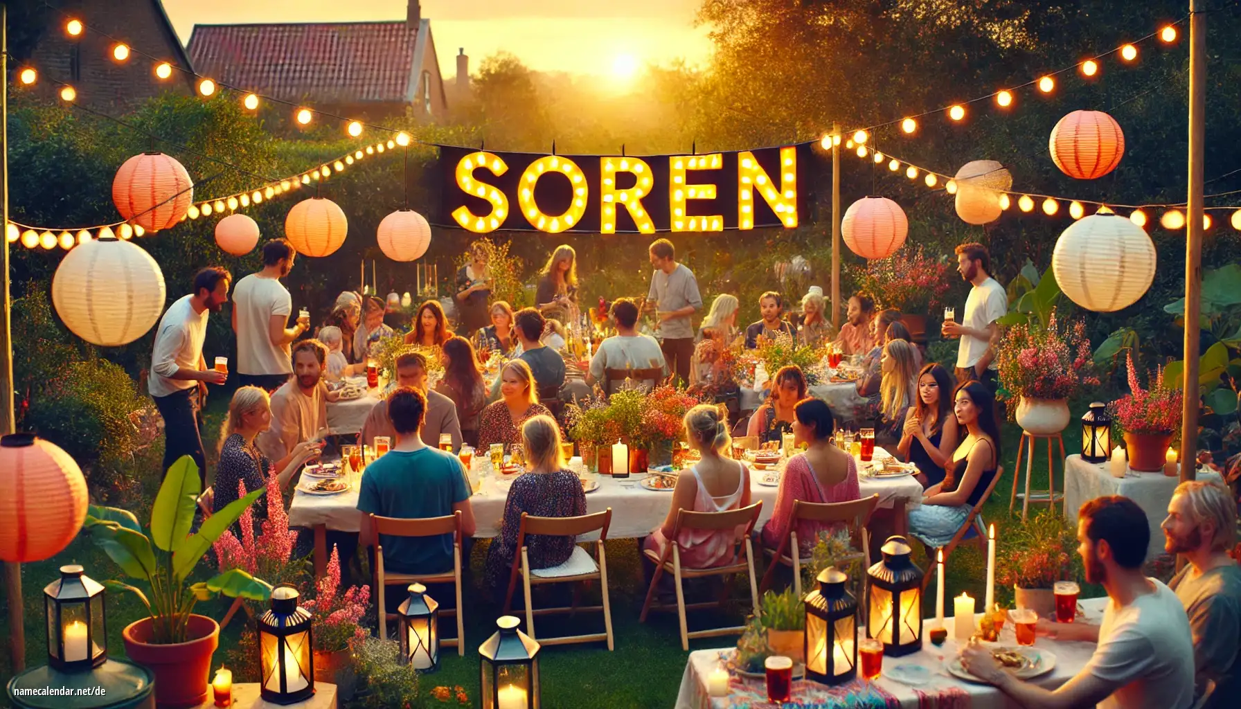 Feier des Namenstages und des Namens - Soren