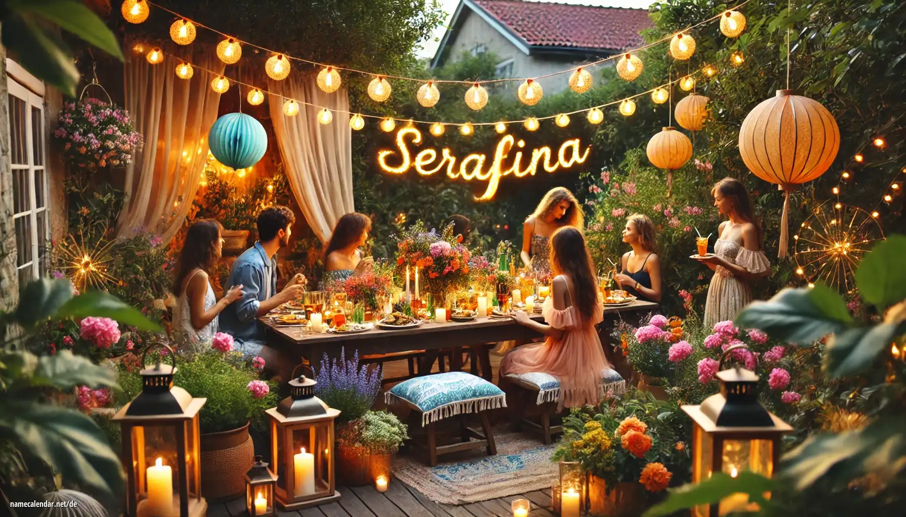 Feier des Namenstages und des Namens - Serafina