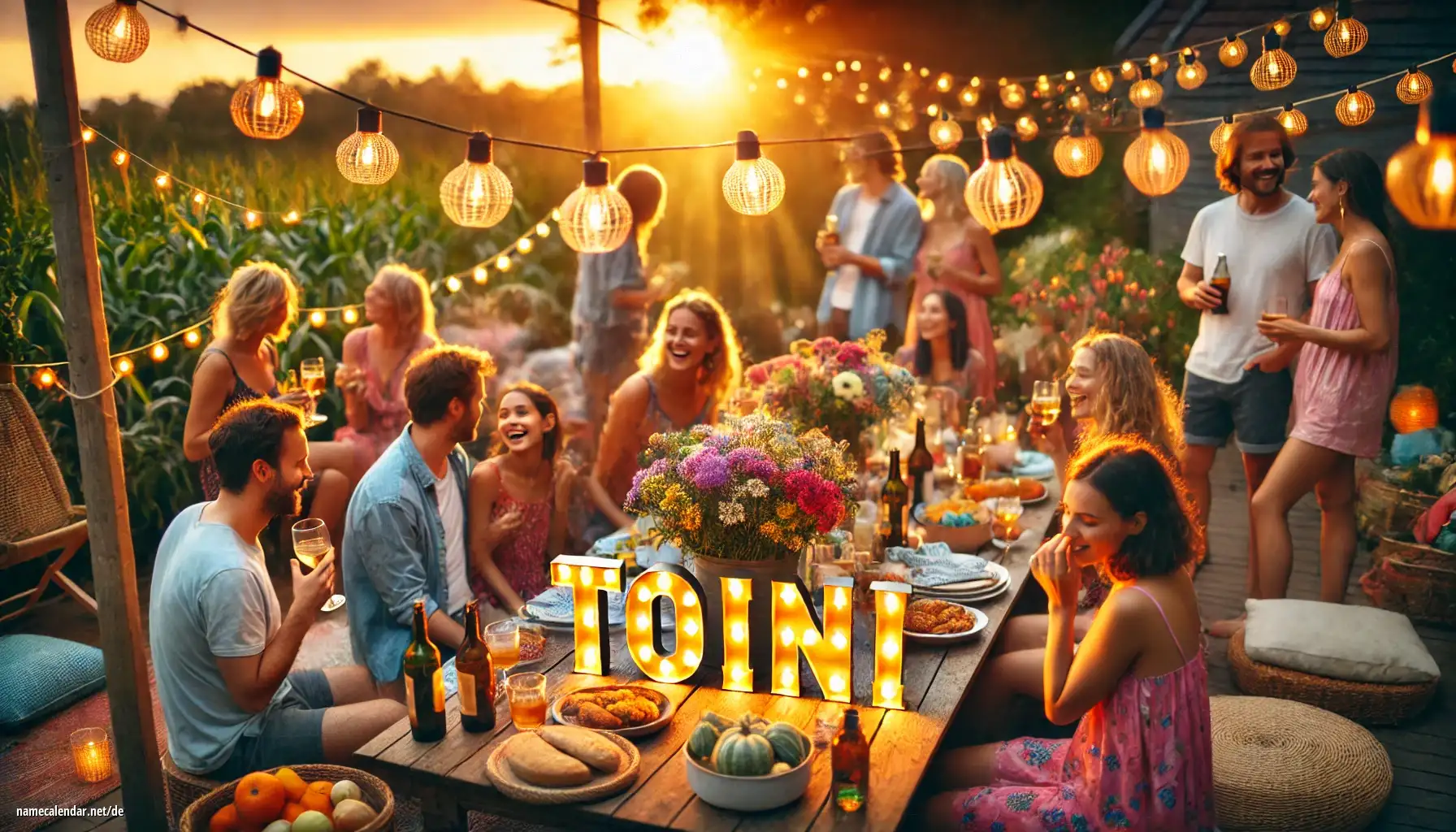 Feier des Namenstages und des Namens - Toini