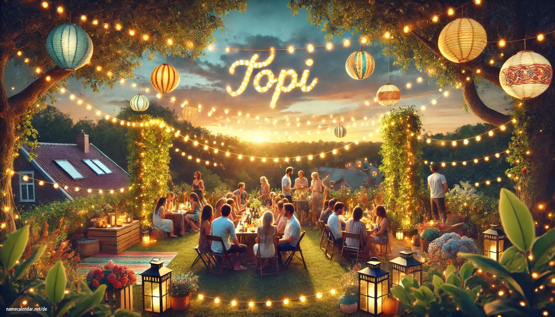 Feier des Namenstages und des Namens - Topi