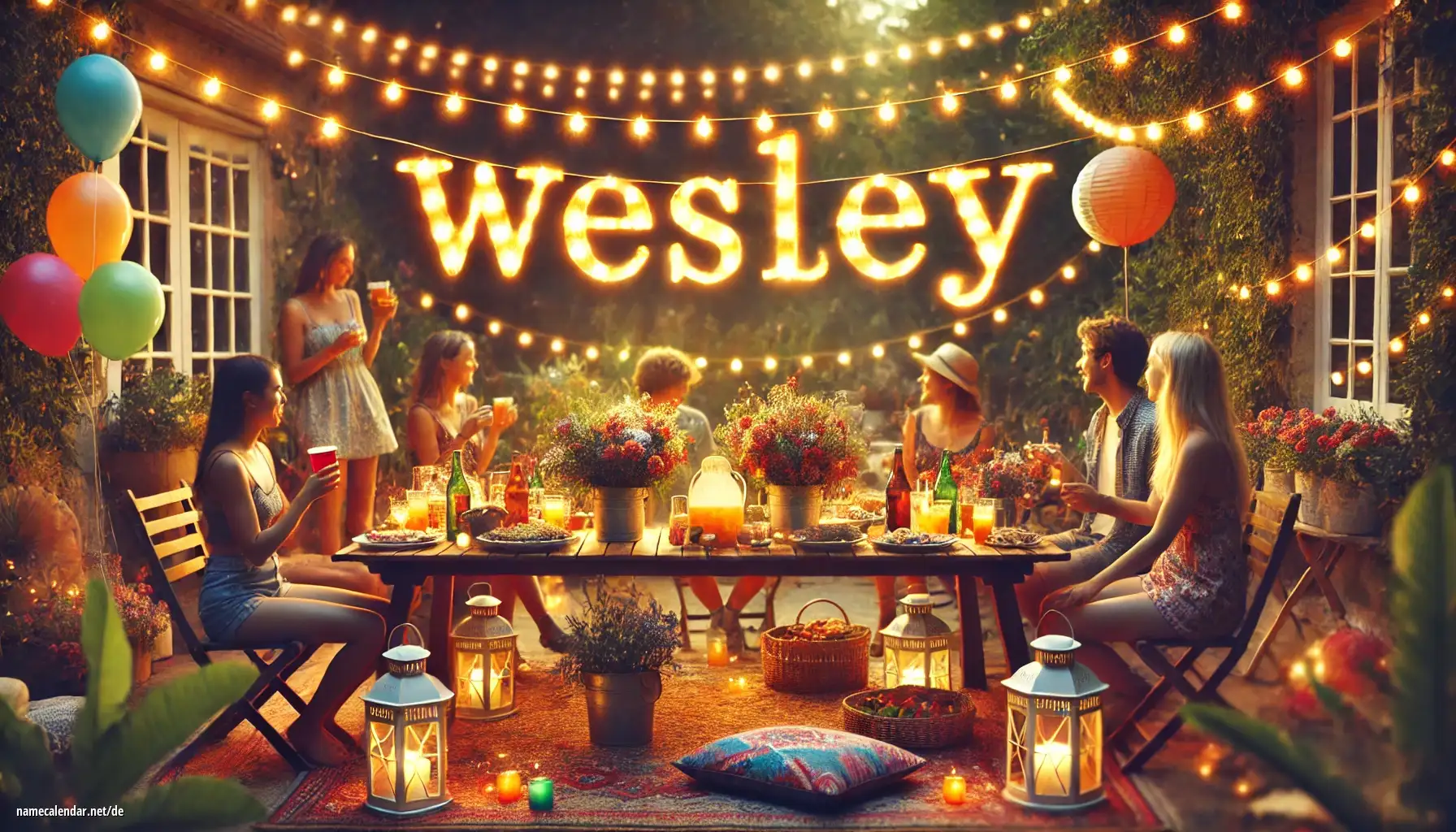 Feier des Namenstages und des Namens - Wesley