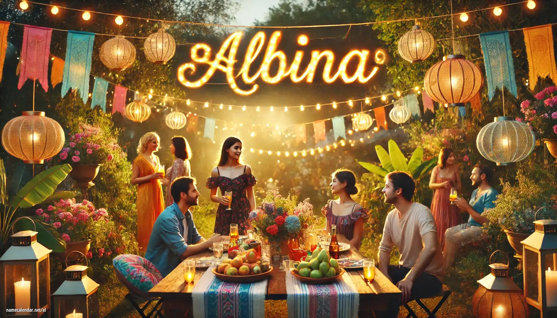 Εορτασμός της ονομαστικής εορτής και του ονόματος - Albína