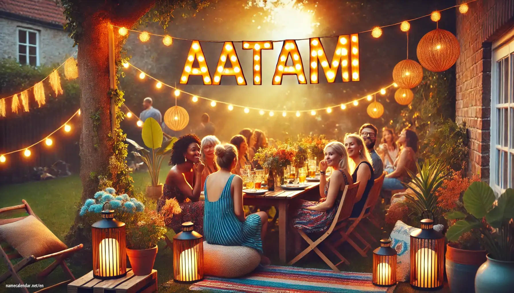 Celebration of name day and name - Aatami