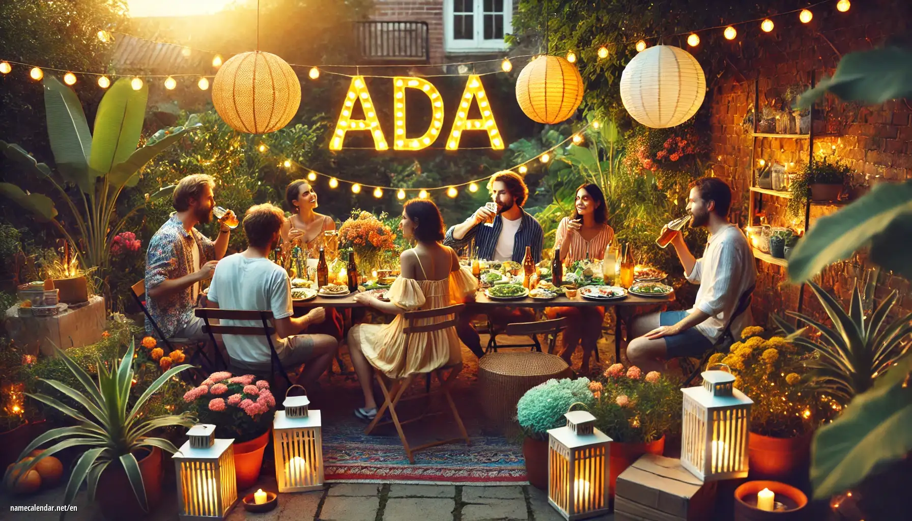 Celebration of name day and name - Ada