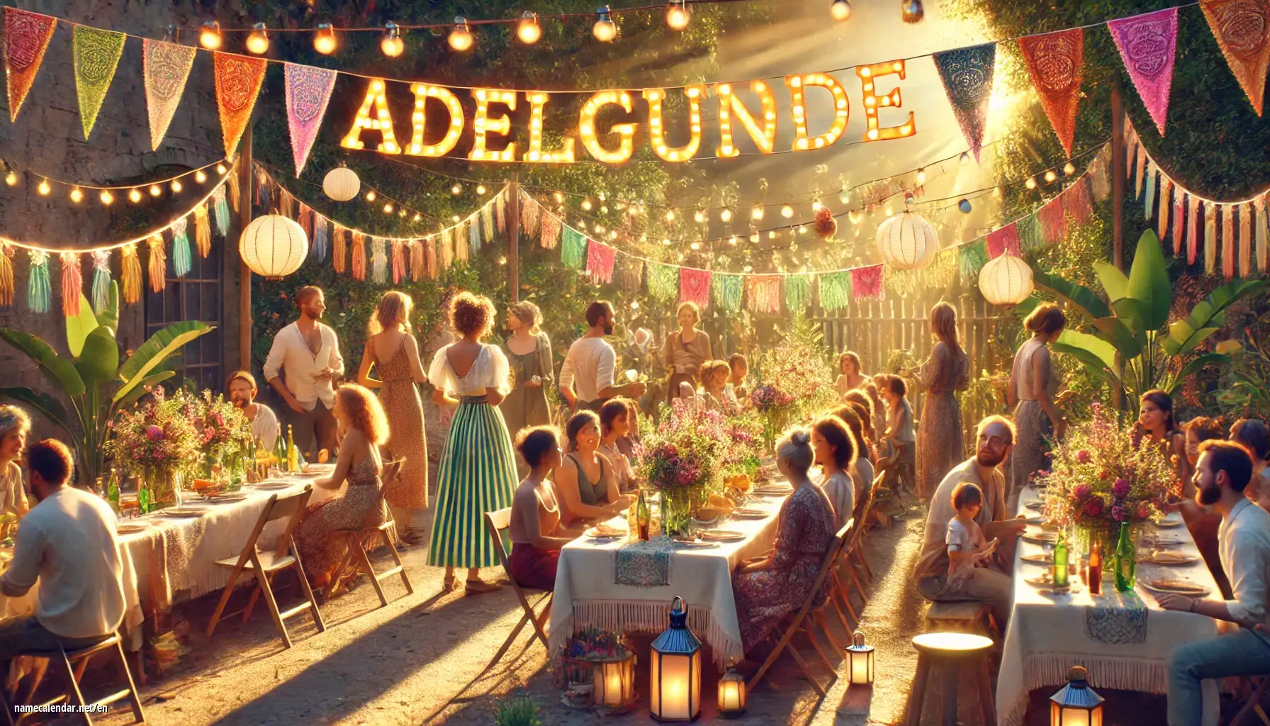 Celebration of name day and name - Adelgunde