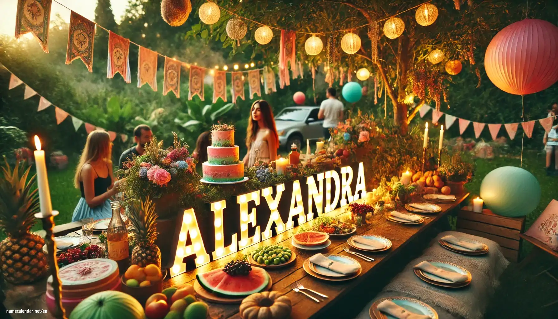 Celebration of name day and name - Alexandra