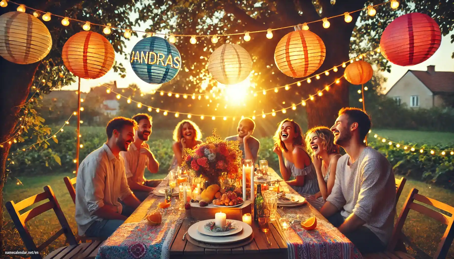 Celebration of name day and name - András