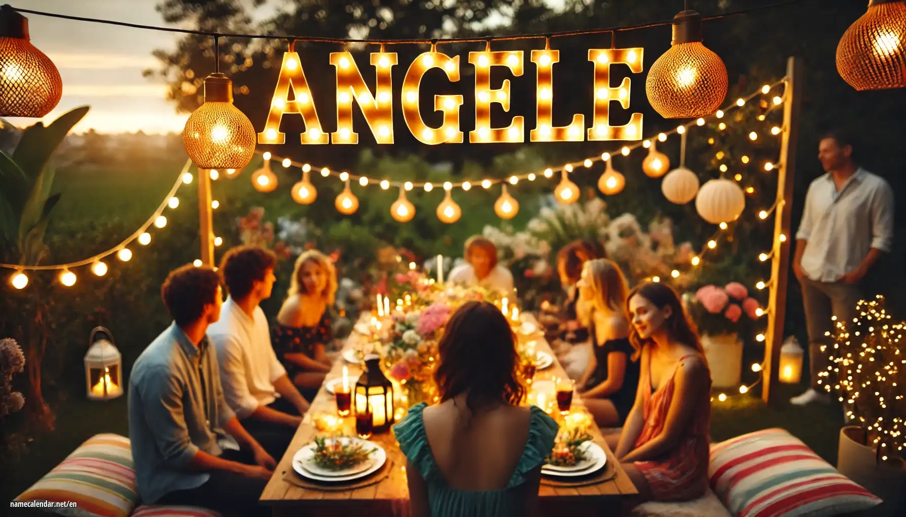 Celebration of name day and name - Angèle