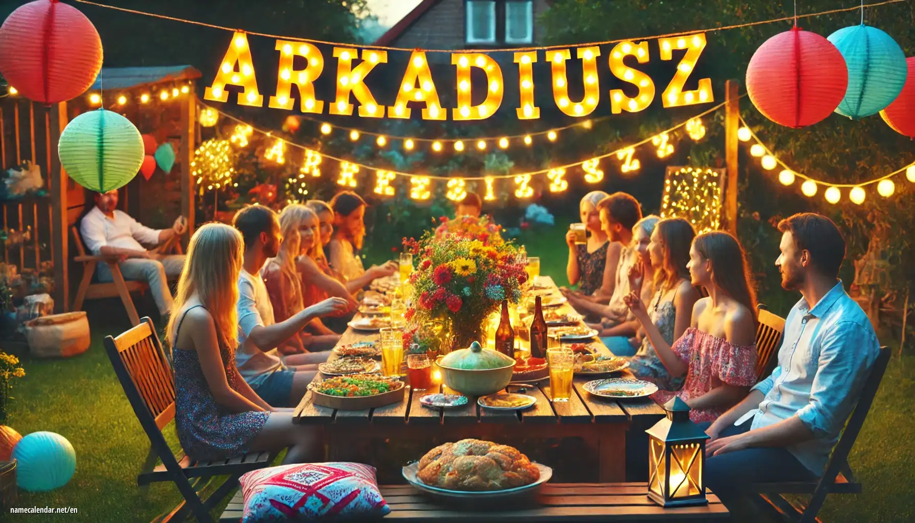 Celebration of name day and name - Arkadiusz