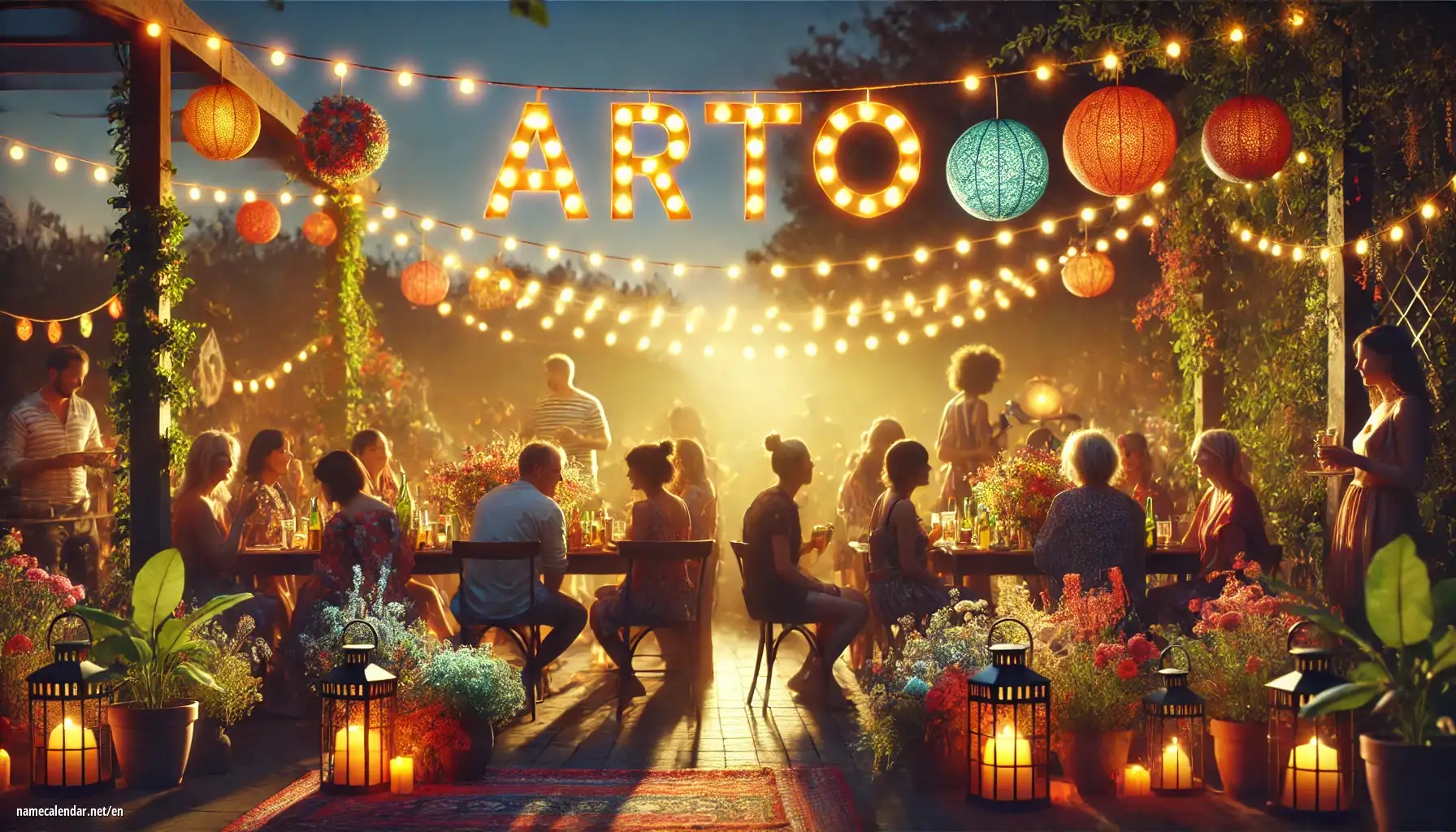 Celebration of name day and name - Arto