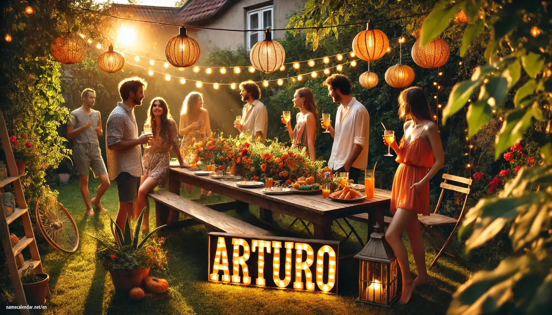 Celebration of name day and name - Arturo