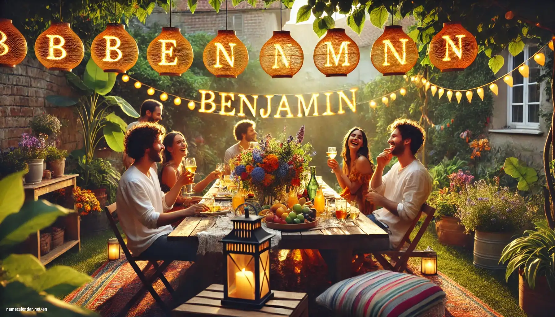 Celebration of name day and name - Benjamín