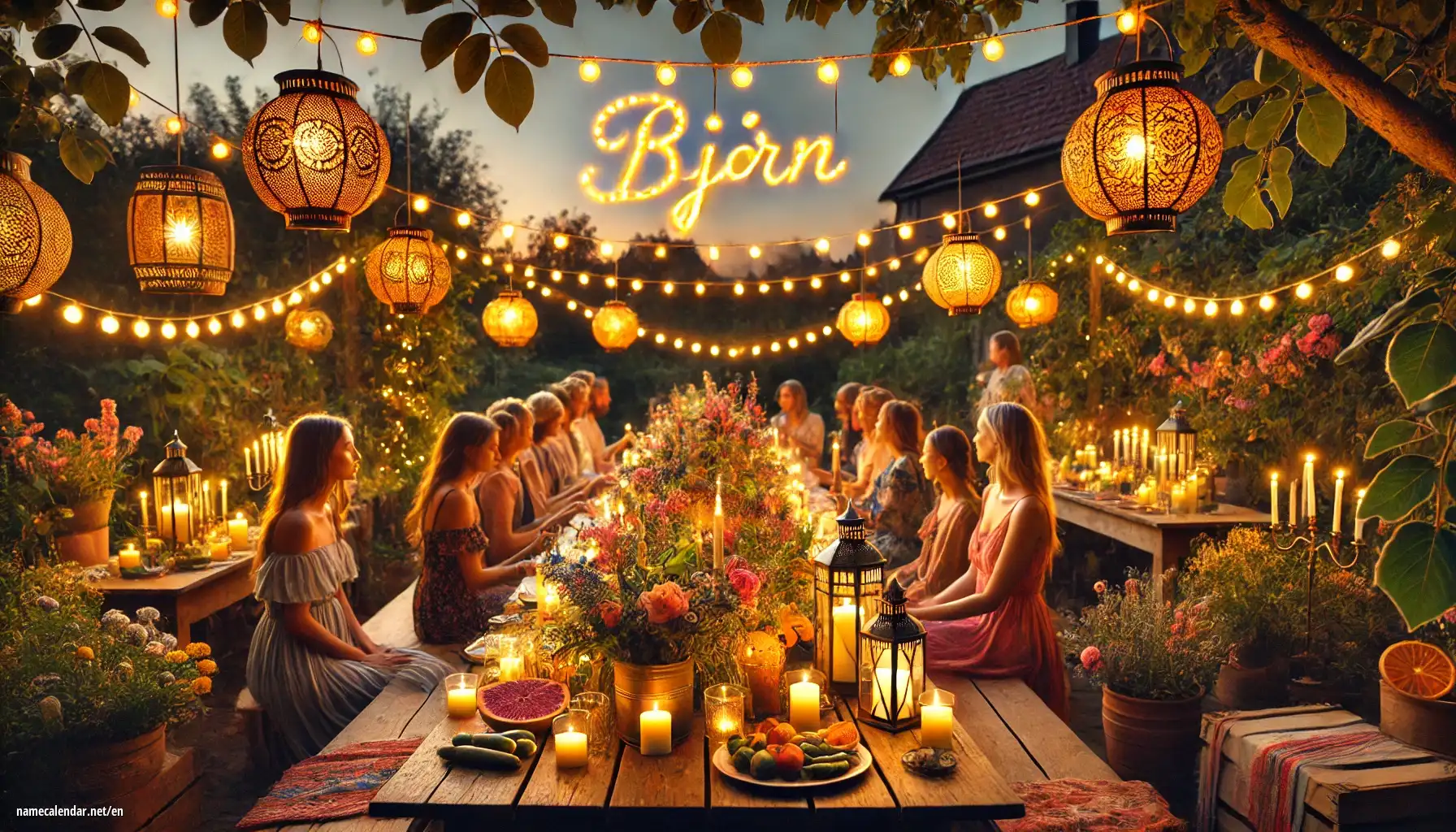 Celebration of name day and name - Bjørn