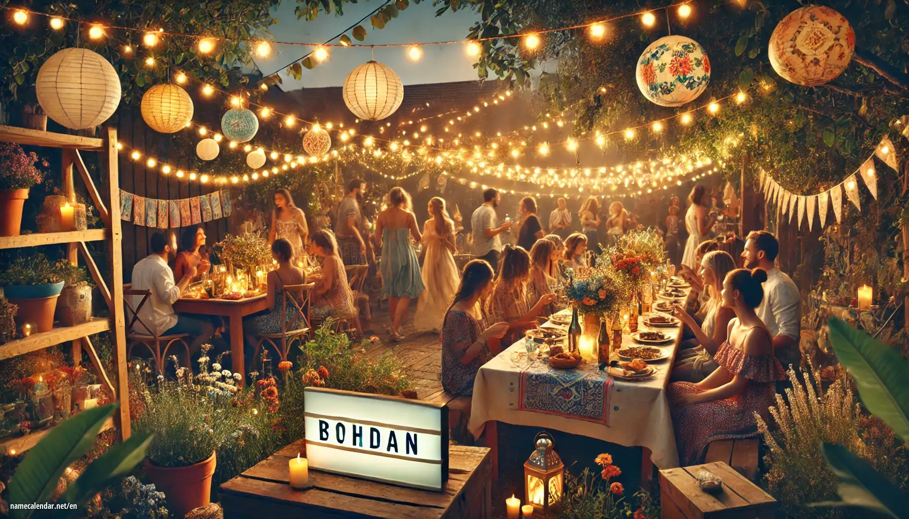 Celebration of name day and name - Bohdan