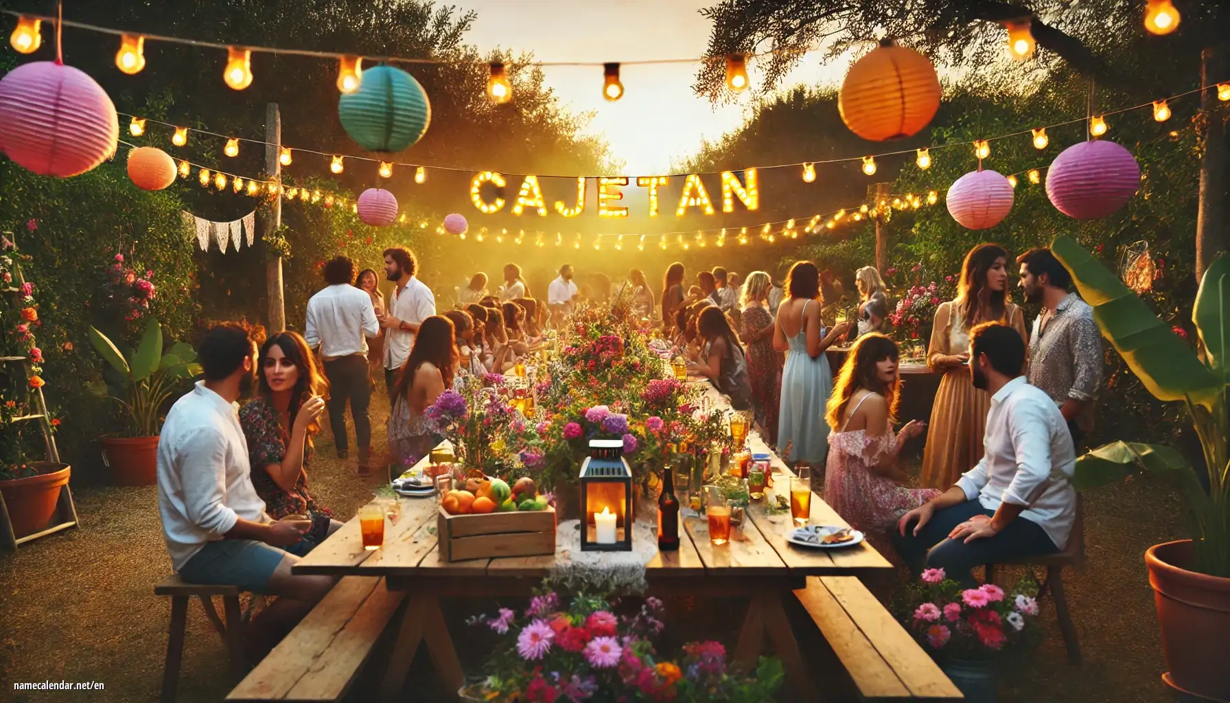 Celebration of name day and name - Cajetan