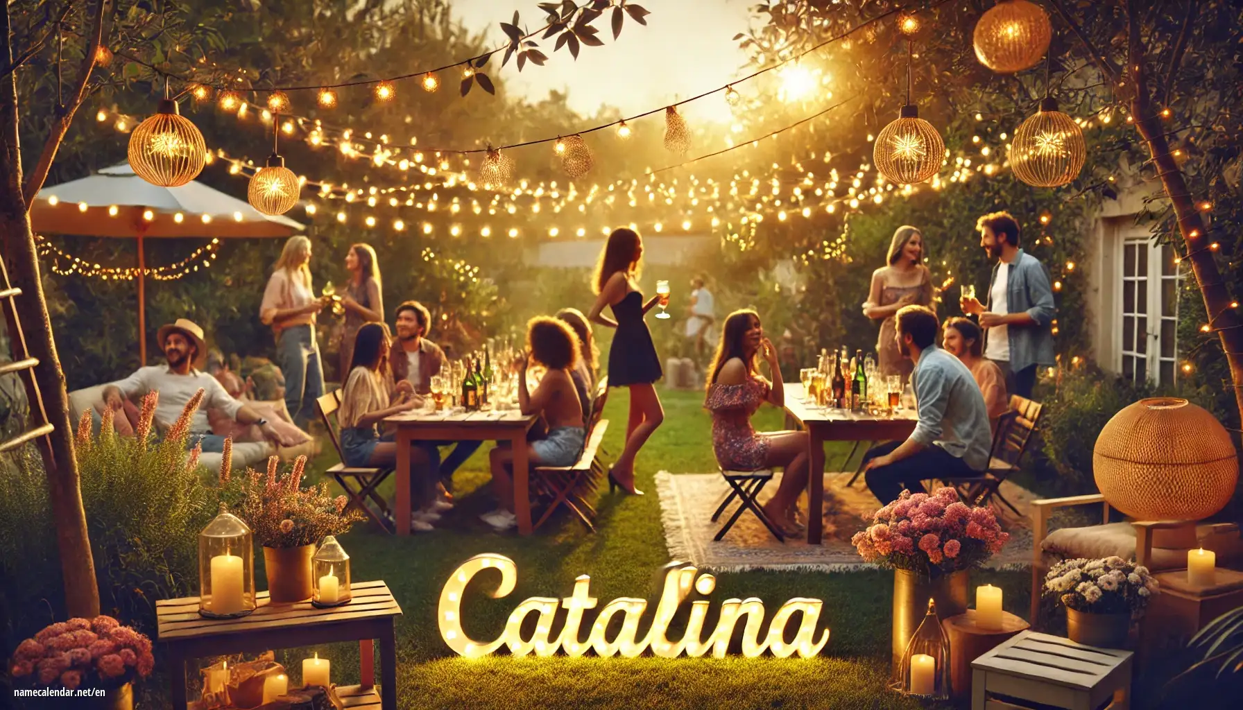 Celebration of name day and name - Catalina