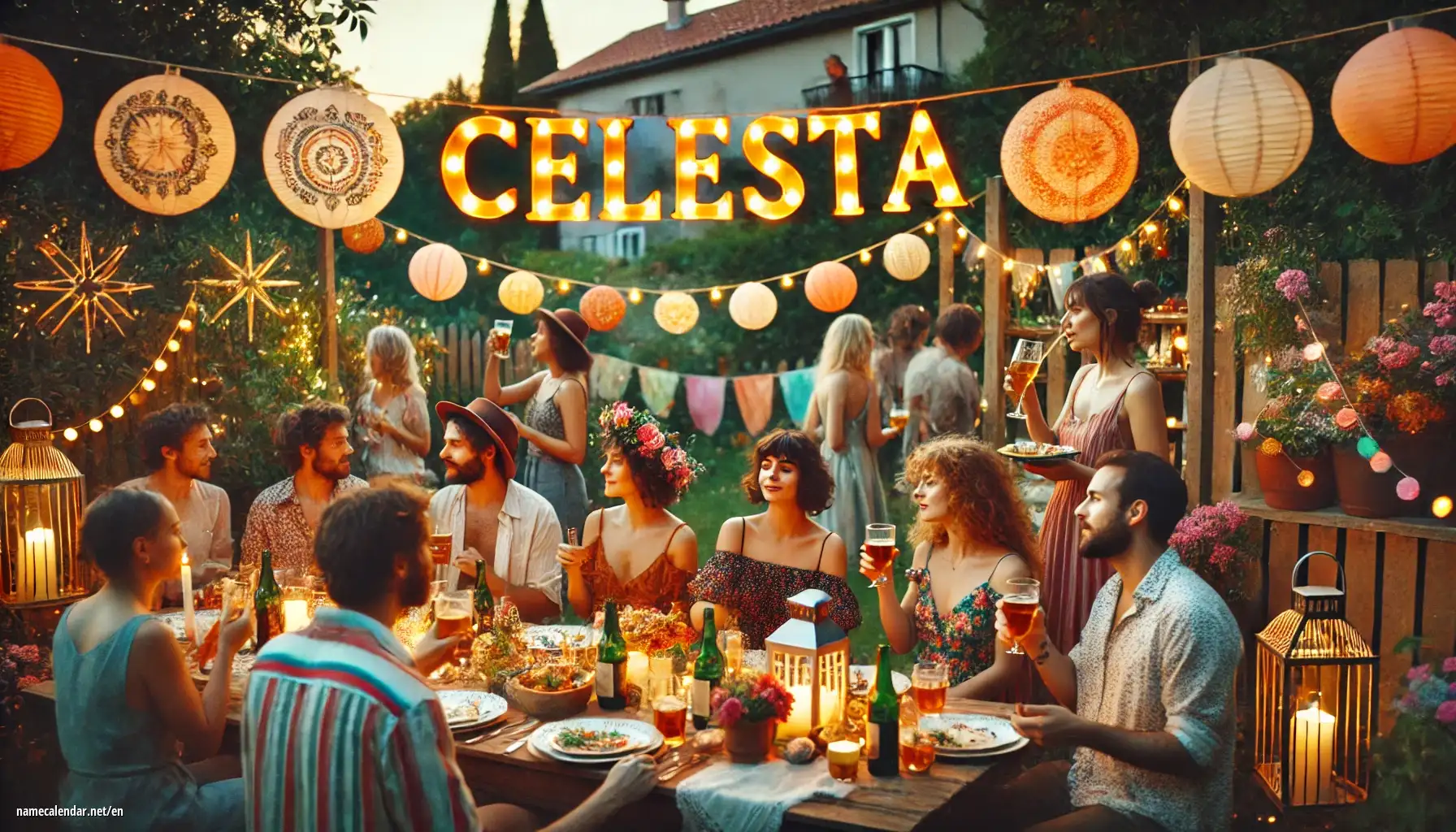 Celebration of name day and name - Celesta