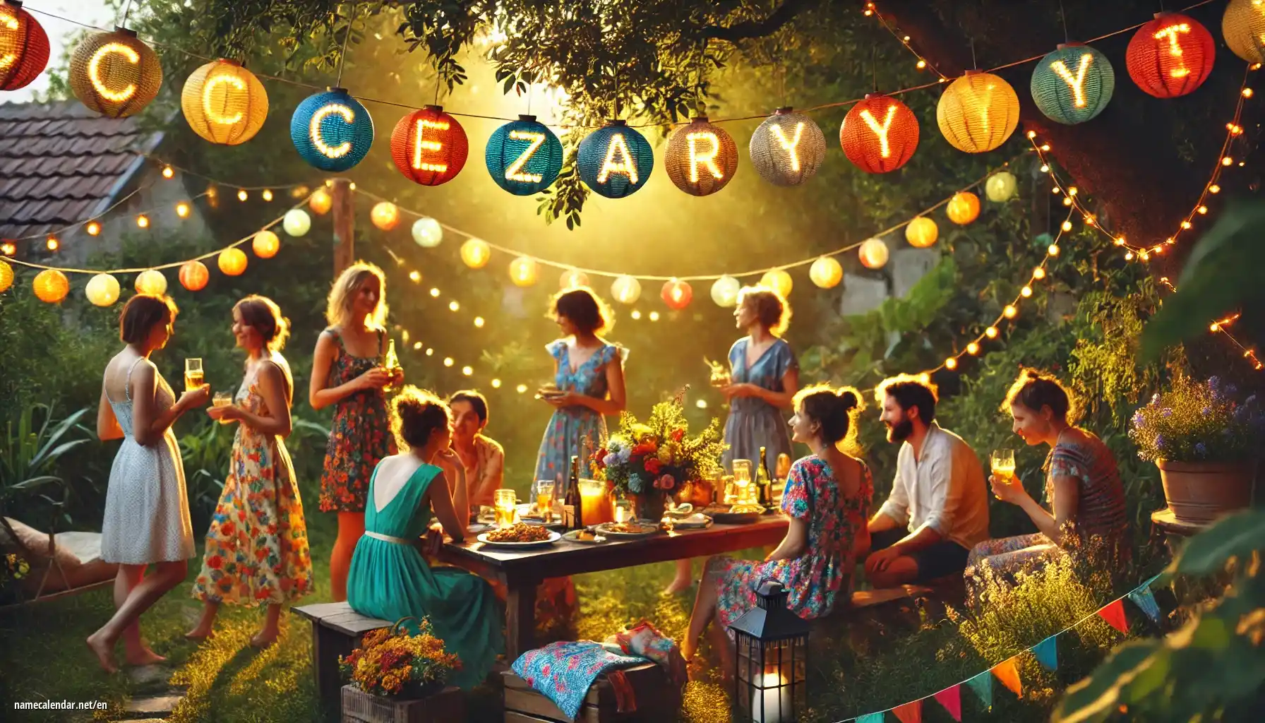 Celebration of name day and name - Cezary