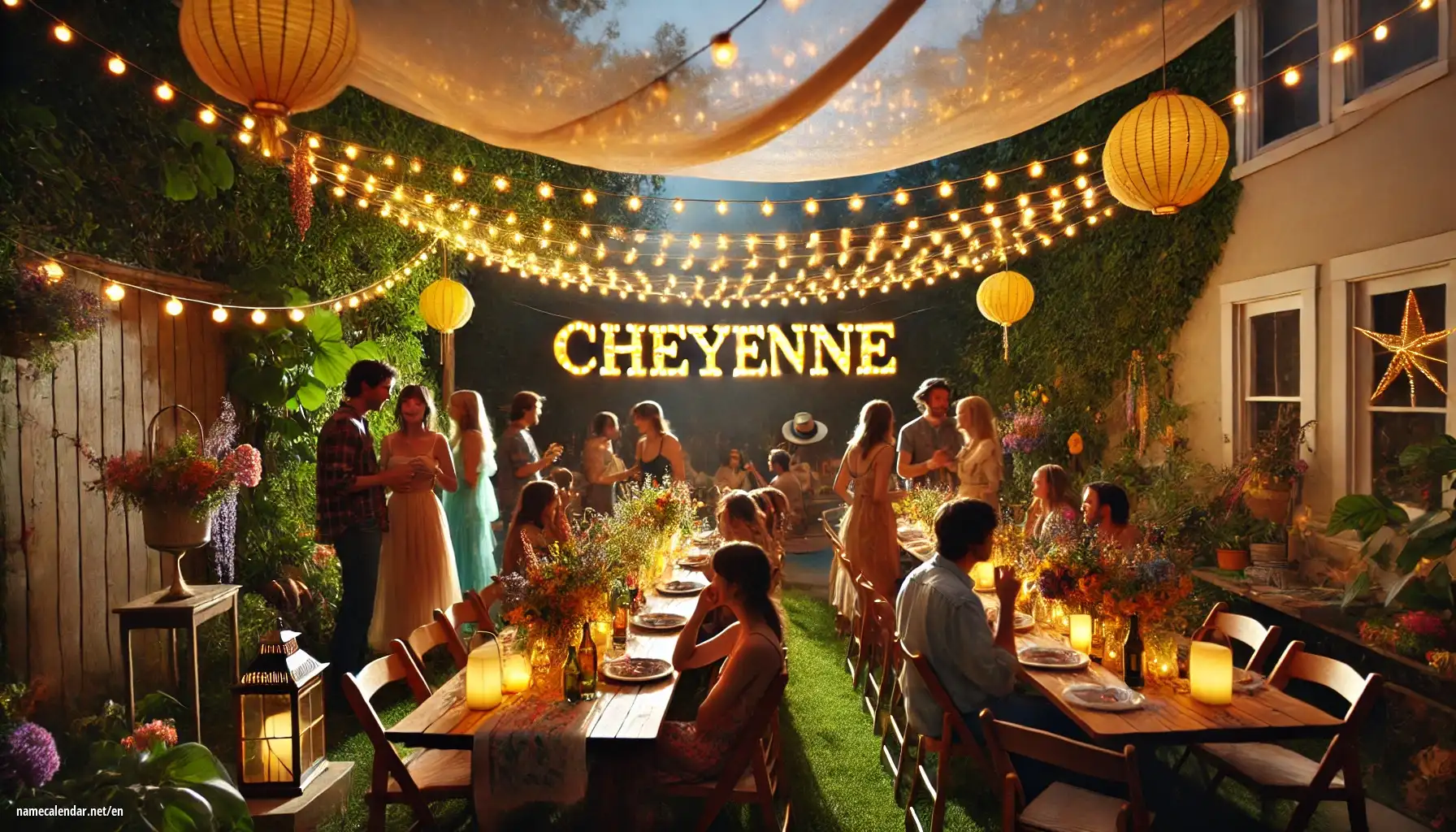 Celebration of name day and name - Cheyenne
