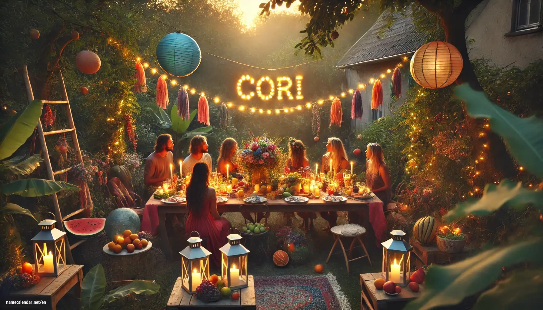 Celebration of name day and name - Cori