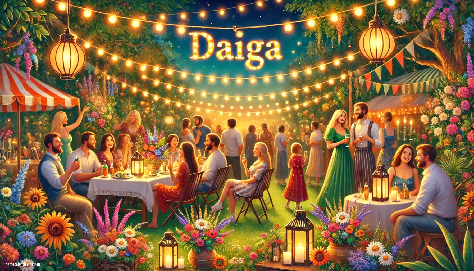 Celebration of name day and name - Daiga